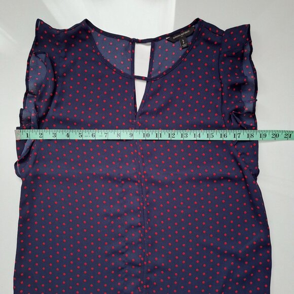 Banana Republic Blue and Red Polka Dot Sleeveless Top - Picture 8 of 8